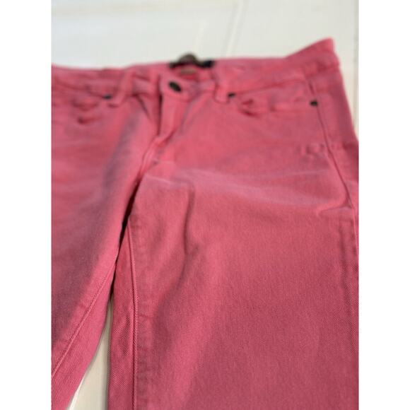PAIGE Women's Size 26 Pink Twill Peg Skinny Leg Jeans Denim - Picture 2 of 7